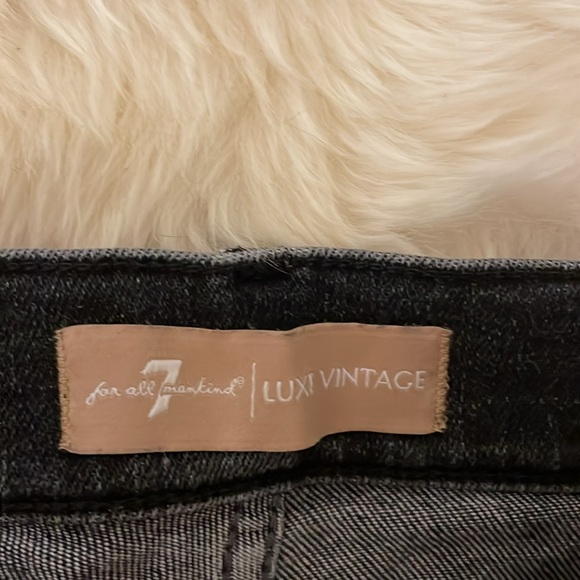 Seven For All Mankind Luxe Vintage Skinny Jean - Washed Black - 27 - Picture 2 of 7